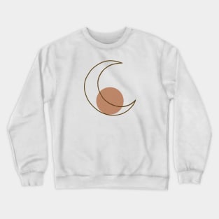 Minimal Moon Crewneck Sweatshirt